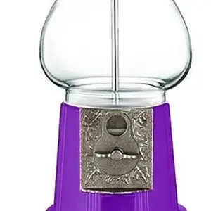 Classic PURPLE 11" Tall Classic Metal Gumball Machine Bank
