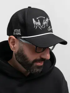 JESUS IS KING ASL SNAPBACK HAT - GENESIS High Quality Hat Hats Clothes