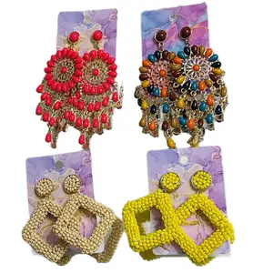 Bohemian Dream Chaser Earring & beaded style earring.