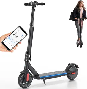 [Livestream Deal] CAROMA Electric Scooter, 20 MPH, 350 Watt Motor, 20 Mile Range, 9” Solid Tires for Adults and Teens with Intelligent App Control
