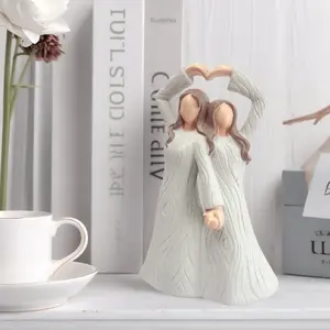 Sisters Friendship Resin Statue, Charming Home Decor Sculpture, Perfect for Desktop and Entrance, Ideal Birthday or Housewarming Gift