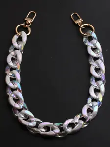 DIY Acrylic Resin Replacement Chain Purse Shoulder Strap, Crossbody Strap, 18/45cm Rectangle Chain Link with Buckle, Stylish Accessory for Bags, Bag Decorative Chain, Purse Accessories