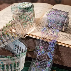 200cm Roll Pet Decorative Tape Set, DIY Handmade Journal Diary Album Frame Sticker Rolls, Art Stickers, Perfect for Creative Projects & Home Decoration