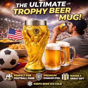 2026 Summer Soccer Trophy Cup | USA-Canada-Mexico Fan Collectible & Decor, Sturdy Trophy Shape 2026 Summer Soccer Trophy Cup | USA-Canada-Mexico Fan Collectible & Decor, Sturdy Trophy Shape