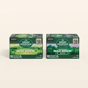 Green Mountain Coffee Roasters Max Brew Coffee - Keurig K-Cup Pods - Extra Bold Coffee - Strong Brews for Large Cup Sizes
