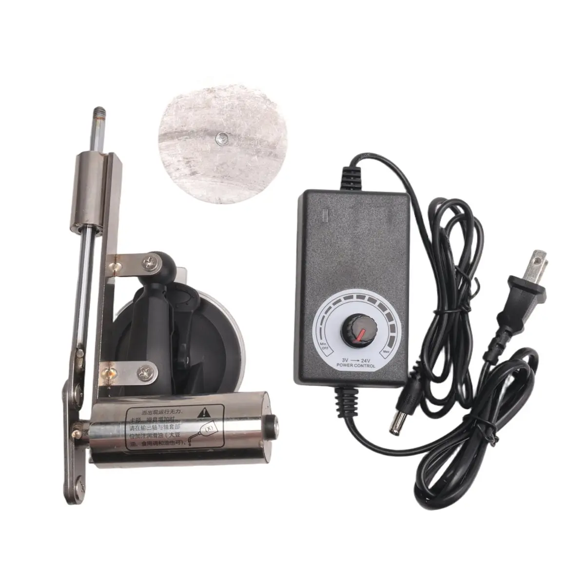 Reciprocating Telescopic Motor 39mm Stroke Linear Actuator 12V Reciprocating Mechanism Connector 60mm SuctionCup US Plug