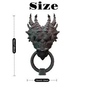 Gothic dragon-shaped door bell, for decoration on the entrance door and bedroom door, multi-color choice, ABS material with screws and nano-glue.