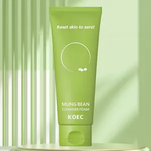 Mung Bean Cleansing Foam for Pores and Blackheads, Deep Pore Facial Cleanser, Korean Skincare, Suitable for Sensitive Skin