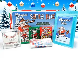 Santa Boxes by Repacked Wax - Vintage Baseball Cards, Autographed Baseballs, Graded Cards and Bubble Gum!