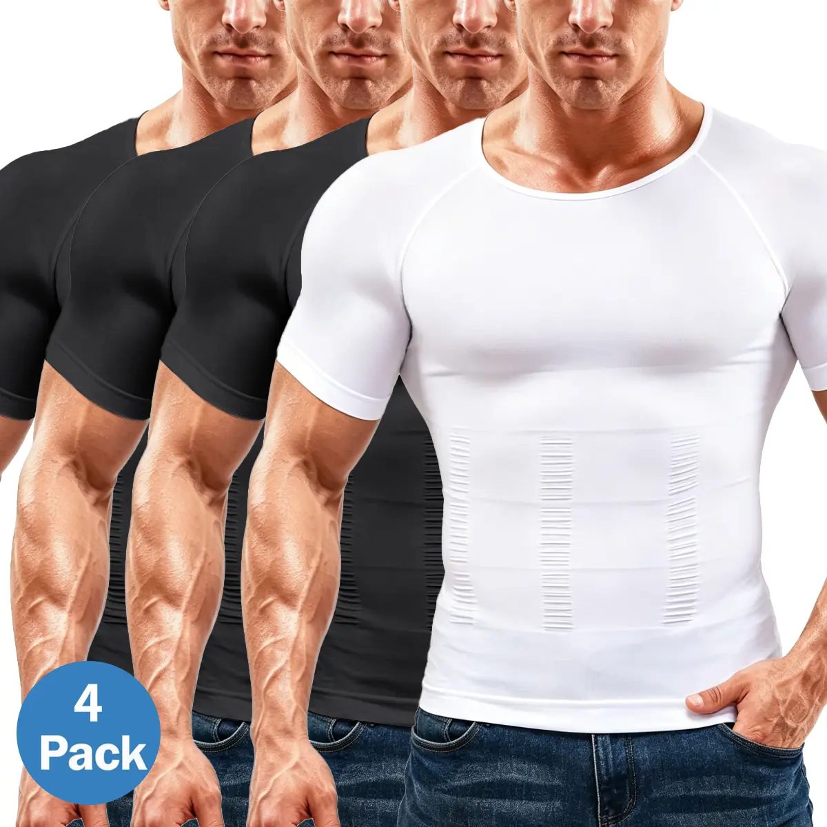 Black (3 Pack)+White