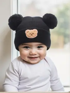 Unisex Beanie Hat for Toddlers, Kids & Babies, Beanies, Y2K Style, Newborn Knitted Hat, Warm Winter Cap for Outdoor Use