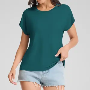 AUSELILY Butter Tee Collection – Lightweight Cap Sleeve Summer T shirt Minimalist Everyday Wear 2026