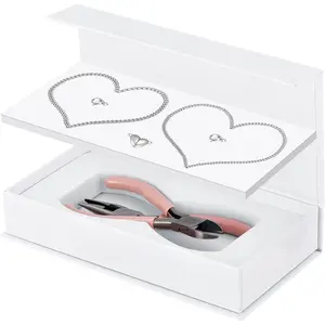 Permanent Couples Matching Bracelets Kit - DIY Bracelet Set Cuban Adjustable Link Bracelets Gifts for Boyfriend, Valentines Day Gifts for Him Her Matching Bracelets    for Anniversary Birthday