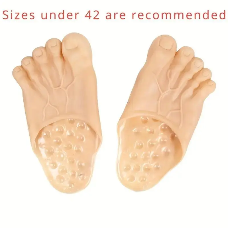 Funny Toe Drag Shoes, Barefoot Party Dress-Up Shoes, Halloween Costume Props, Larp Party Supplies, Stage Performance Accessories, One Size, Ideal Gift, Christmas, Fit