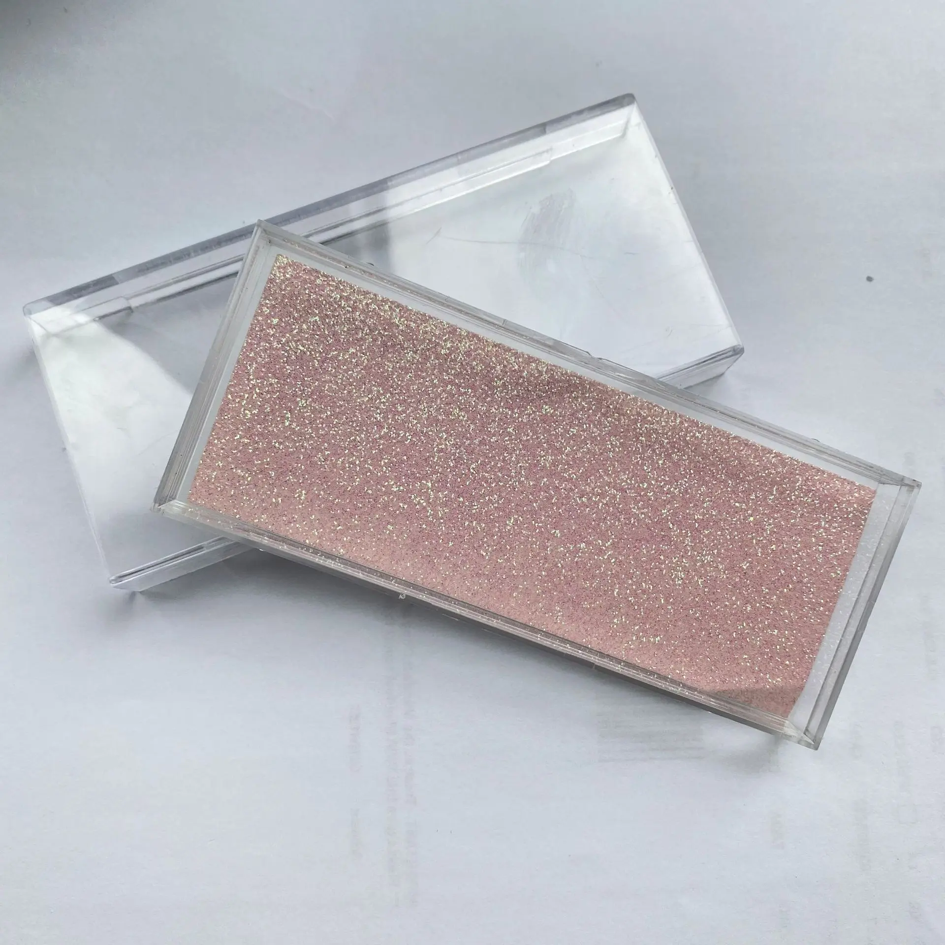 Empty Diamond Shine Eyelash Kit Box, Makeup Cosmetic Lash Packaging Case for Fashion Accessories, Hair Extensions & Wigs Accessories
