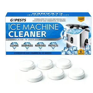 Ice Maker Deep Cleaning Tablets, Home Convenient Household Gentle Cleansing Deodorizing Daily Care Maintenance Ice Maker Cleaner, Effective Stain Removal, Ice Machine Cleaner