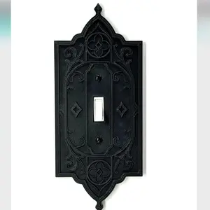 Victorian-Inspired Baroque Light Switch Plate Cover – Decorative Wall Plate for Classic Home Decor, Rococo Architectural Design for Bedroom or Hallway Accents – Vintage Style Cover with Ornate Detailing, Adds Elegance to Any Space
