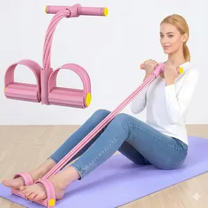 2026 max Multifunction Pedal Resistance Trainer with 10 Tubes Enhanced Version – Stronger Resistance for Effective Training, Portable Foot Pedal Exerciser for Full-Body Home Workout, Stretching & Fitness Training