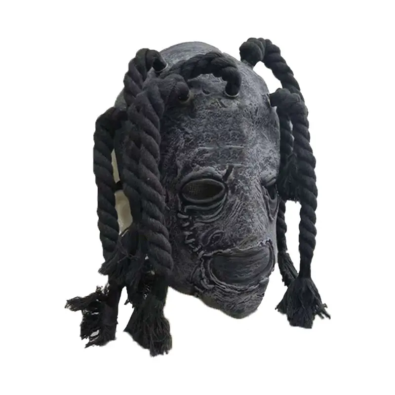 Halloween Movie Theme Slipknot Mask with Creepy Fangs for Party Decoration Supplies scene accessories African Style
