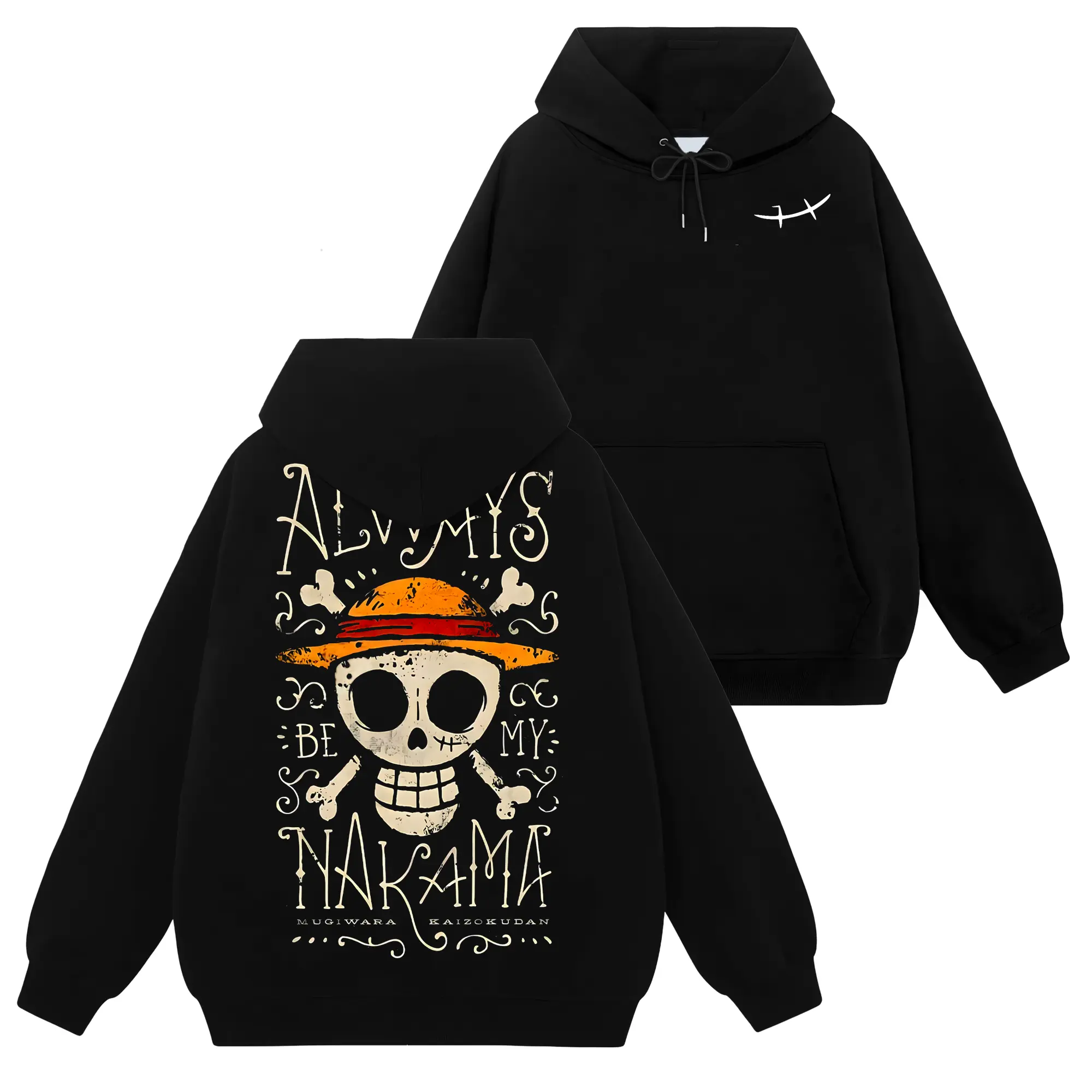[Ace Shop] Joyboy Monkey Logo - One Piece #109 Hoodie T-Shirt Sweatshirt Retro Vintage Unisex Graphic 90s Cotton, Gift For Wibu, Anime Manga Y2K Streetwear Classic