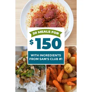 20 Meals for $150 - Sam's Club Meal Plan #1
