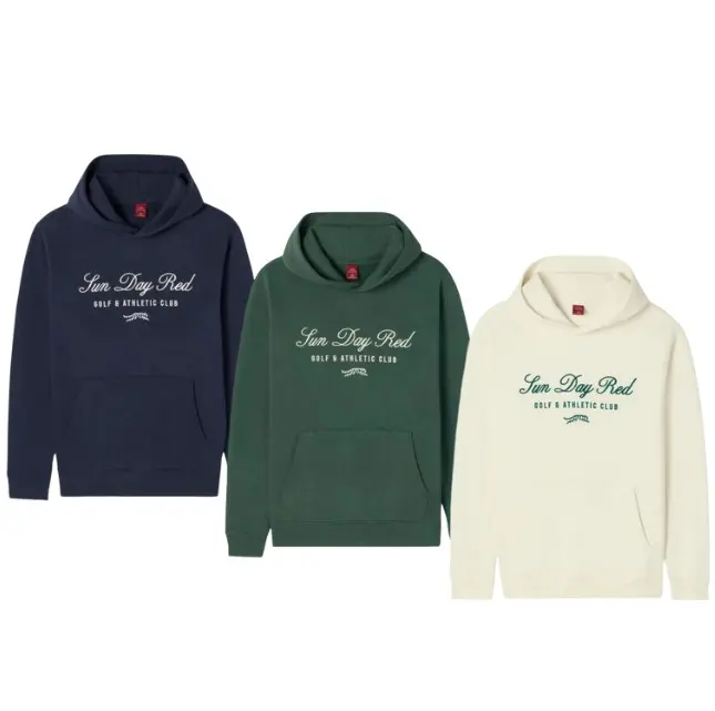 Sun Day Red Logo On A Black T-Shirt Sweatshirt and Hoodie