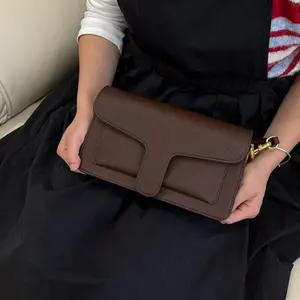 Women's Stylish Shoulder Bag—a lightweight crossbody bag featuring an adjustable shoulder strap and a metal buckle. Includes a dust bag and a gift box.