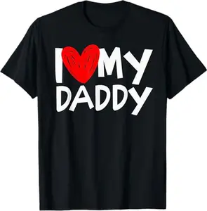 I Love My Daddy Shirt I Heart My Dad Tshirt