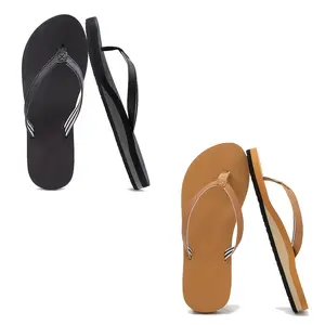 2 Pairs Yoga Mat Comfy Flip Flops, Thick Sole, Non-Slip & Cute Thong Sandals,  Causal Women's Flipflops for Summer, Beach, Pool, Indoor & Outdoor