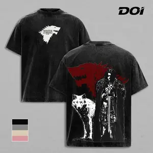 Jon Snow Game of Thrones, Premium Heavy Cotton, Movie Lover Gift, Cotton Unisex Graphic T-Shirt, Trendy T-Shirts, Men's T shirts, Streetwear For Men, Double-Sided, Unique Gift For Fans