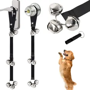 Mushk Dog Doorbells for Potty Training - Adjustable Bells with 7 Extra Large Loud Bells & 3 Length Settings for Dogs, Puppies, and Cats