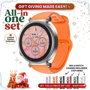 2026 Fashion Smart Watches for Women- 7-Strap Deluxe Gift Box Set, Touch Screen Watch, Answer/Make Calls/100+ Sports Modes/Message Reminder, DIY Watch Dials, Wearable Devices, Smart Watches for iPhone/Andriod, Gift for Wife, Girl Friend