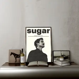 Pedro Pascal Sugar Art Print, Typography Wall Art, Aesthetic Minimal Print, Wall Print Collection Art, Famous Actor Home Decor