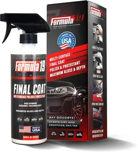 Formula 19 Ceramic Coating Final Coat - SiO2 Hybrid Ceramic Car Coating Spray (Single 16oz Bottle) - FM19-16  - Works On Cars, Trucks, Motorcycle, Boat, RV, Luggage, Marine
