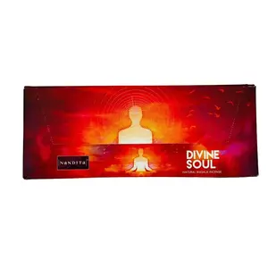 Nandita Divine Soul Incense -15 Stick pack (12 Packs per box) Fragrance Scent Scented Perfume Aroma Freshener