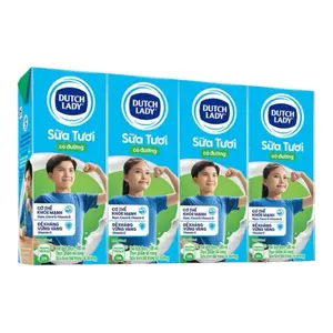 Dutch Lady Sweet Milk / Sữa Tươi Cô Gái Hà Lan - 180mL (Pack of 4)