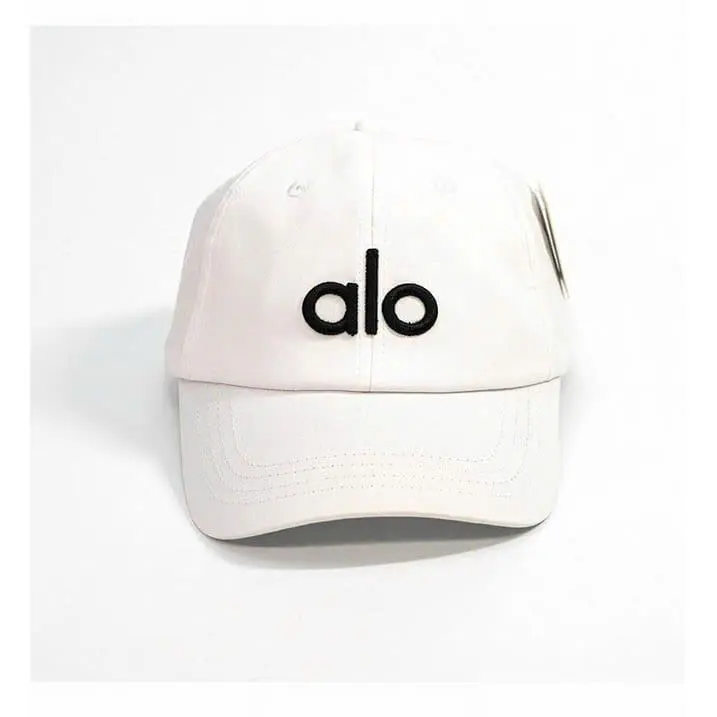 Alo Yoga Off-Duty Cap for Women & Men – Adjustable White Baseball Hat with Embroidered Logo, Lightweight Casual Sun Hat for Travel, Gym, Running & Everyday Wear