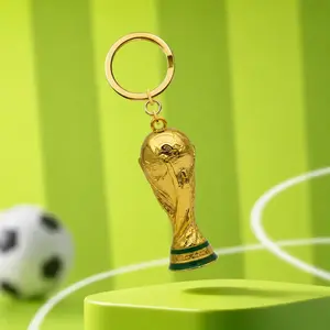 FIFA World Cup 2026 3D Trophy Keychain 2.36",Premium Gold Replica World Cup Miniature Metal Key Ring, Authentic Football Soccer Fan Collectible, Sports Memorabilia Souvenir Gift,（1pc) Summerwins