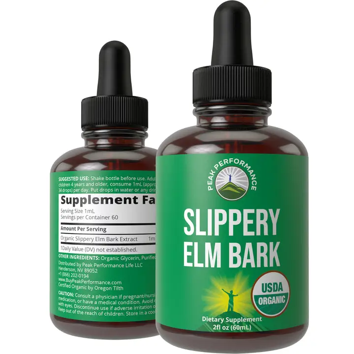 USDA Organic Slippery Elm Drops USDA Organic Slippery Elm Drops