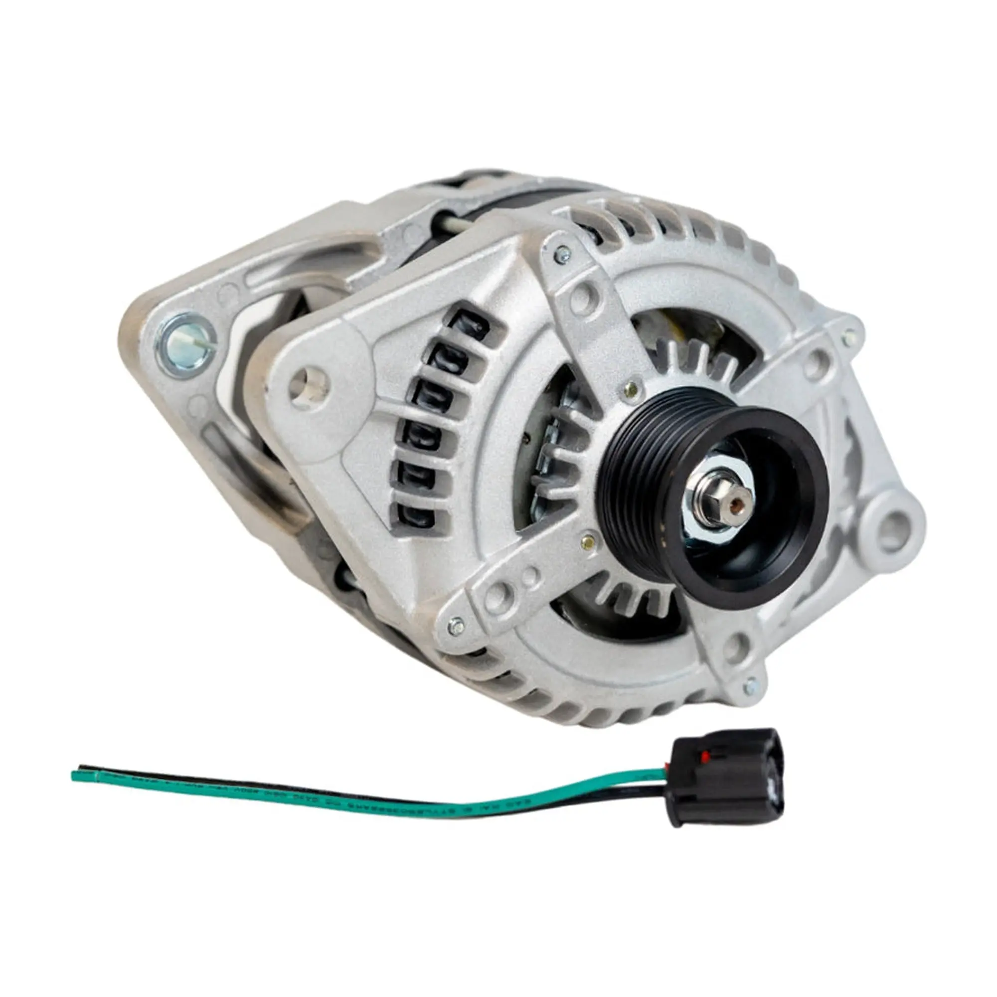 High-Output Alternator with Regulator, Terminal Block, Direct Fit for 1992-1993 Dodge Ramcharger V8 5.2L, F1F2 Plug, Factory Voltage Set Point, Fitment-Verified