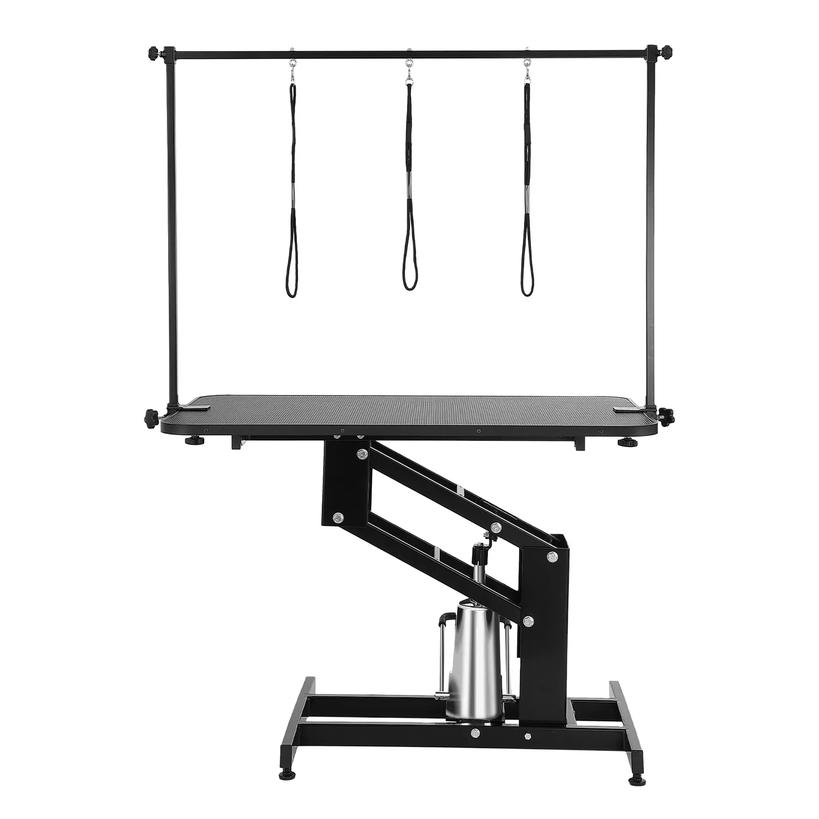 【summerfinds】VEVOR 109cm Hydraulic Pet Grooming Table, Heavy Duty Dog Grooming Arm for Medium/ Small Dogs, Height Adjustable Dog Grooming Station, Anti Slip Tabletop /Dog Grooming Station, Max Bearing 182kg