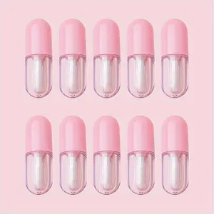 10pcs 0.07oz Refillable Design Mini Lip Gloss Tube And Balm Bottle DIY Lip Oil Travel Clear Lipstick Container Makeup Accessories For Women