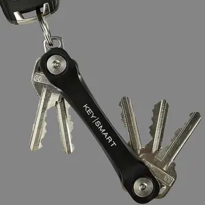 Curv Group 249765 KeySmart Flex Compact Key Holder, Black
