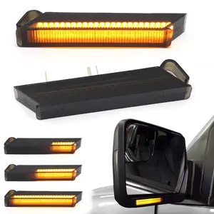 💡🚗 2 Pieces LED Side Mirror Reflector Lights | Fits Ford F-150/Raptor/Expedition Lincoln Mark LT ✅ OEM 4L3Z13B374AA/4L3Z13B375AA ✅ Dynamic Sequential Turn Signal ✅ 12V Plug & Play ✅  High Brightness