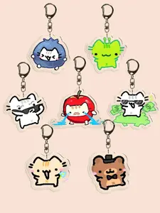 1 pc Cat Keychain with Fun Cat Pattern Design, Cute Backpack Decoration Accessory, Ideal Festival Gift for Women & Friends