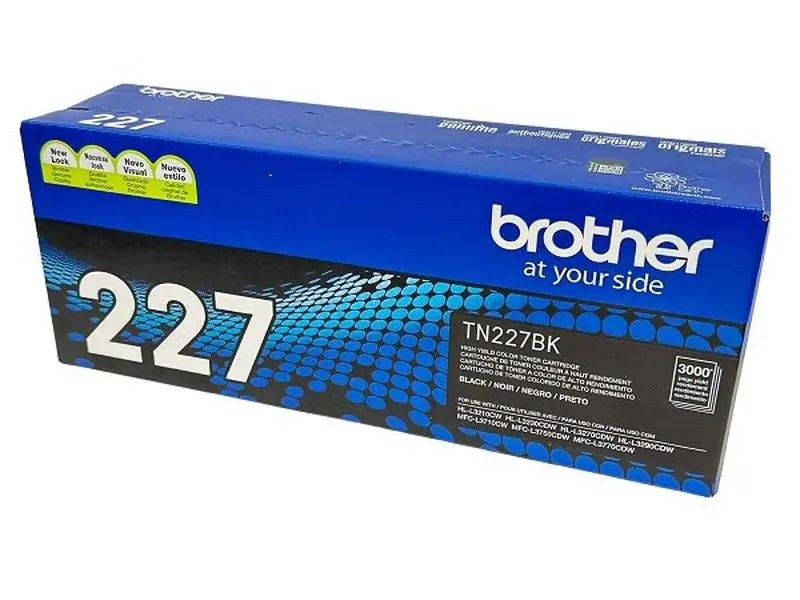 Brother TN227BK High-Yield Black Toner Cartridge - 3,000-Page Yield, Compatible for Brother HL-L3210CW, Ideal for Computers & Office Equipment Ink & Toner Needs, Brother Hl-L3210cw Blk Tnr3,000 Pages (High Yield)