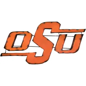 Oklahoma State Recycled Metal Wall Decor