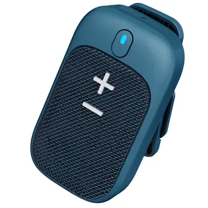 Wearable Bluetooth Speaker lPX5 Water-Resistant MagneticClip-On Wireless Portable Mini Speaker Built-in Mic forHands-Free Music and Calls Smartphone Audio Metal outdoorfun