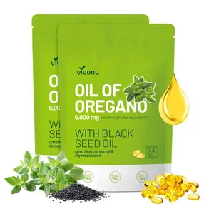 Oil of Oregano with Black Seed Oil 300 Capsules Natural Antioxidants for Immune Support & Respiratory Health Ultra High Carvacrol & Thymoquinone Organic Softgels - Vitamin black seed oil oil  of  oregano  benefits oil  oregano  black  seed  oil