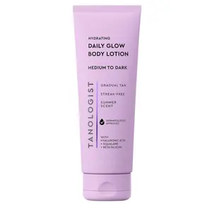 Tanologist Hydrating Daily Glow Body Lotion- Medium/Dark, Buildable & Transfer-Proof Gradual Self Tanner, Summer Fragrance, Natural Not Orange, Lasts 7 Days, Vegan Clean Formula, 8.45 fl oz